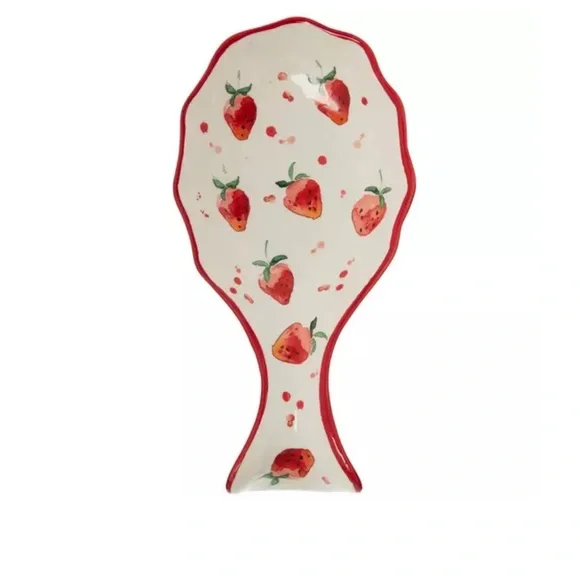 Scattered Strawberries Spoon Rest - New - Picture 2 of 2
